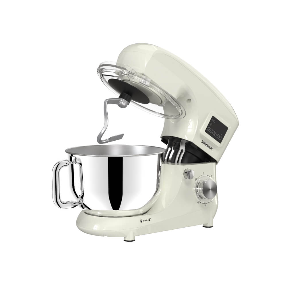 เครื่องผสมอาหาร HOMEMATE (HOM-335120) ความจุ 5 ลิตร หน้าจอดิจิทัล สีครีม