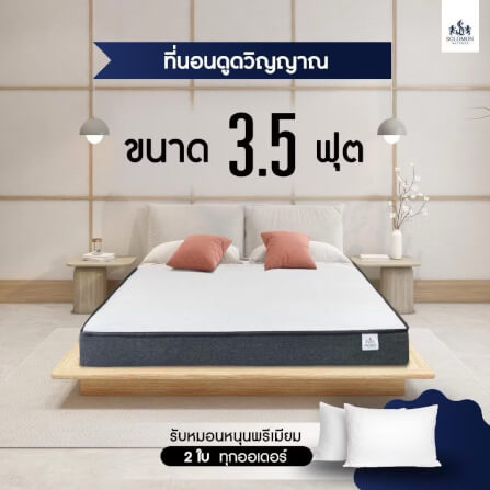ที่นอน 5 ฟุต SOLOMON รุ่น ดูดวิญญาณ หนา 4 นิ้ว_5